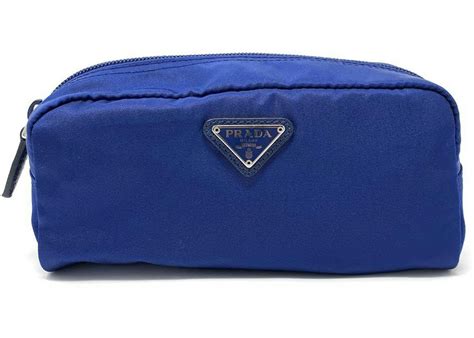 prada cosmetic case royal blue|Prada Cosmetic Pouch Nylon Royal Blue .